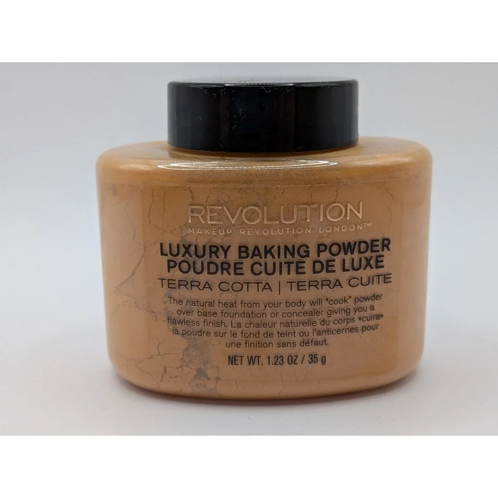 Makeup Revolution Luxury Baking Powder Terra Cotta 1.23oz 35g Set of 2 New